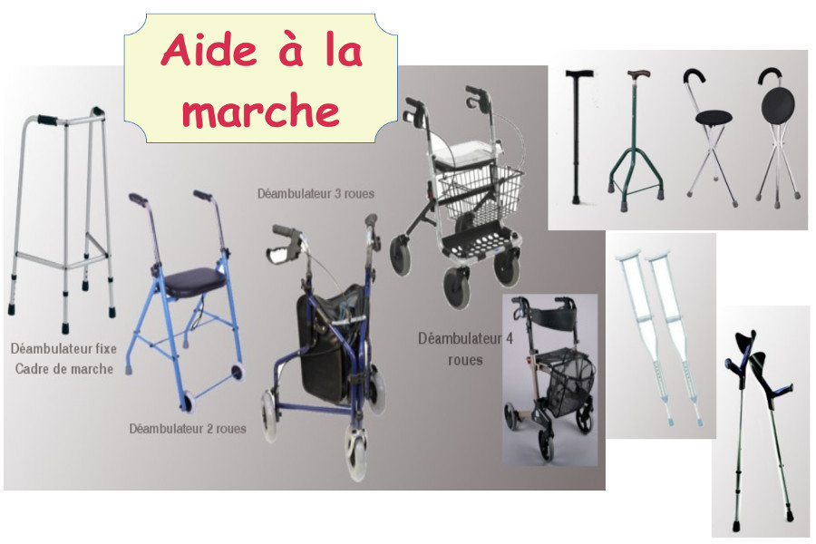 DEAMBULATEUR CANNE AIDE A LA MARCHE