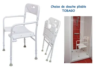 chaise de douche pliable tobago